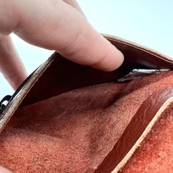 Vintage Genuine Leather Wallet Coin Purse Made In Brazil Bifold 80s 90s - Picture 5 of 10